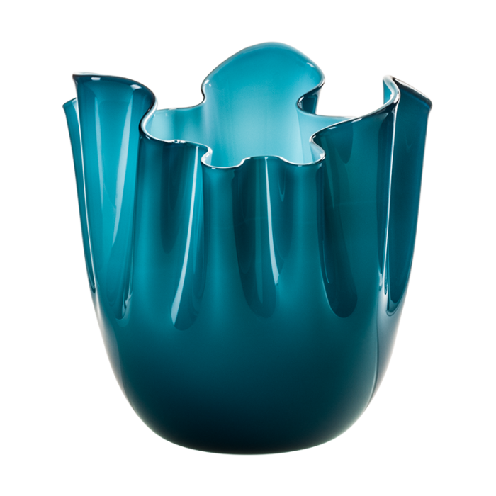 FAZZOLETTO Vaso 700.04 - orizzonte lattimo interno acquamare orizzonte lattimo interno acquamare
