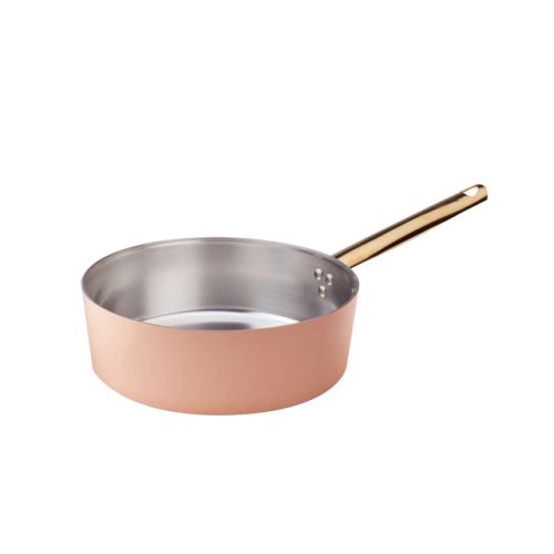 Casseruola bassa rame liscio 1 manico Agnelli Casseruola bassa rame liscio 1 manico Agnelli