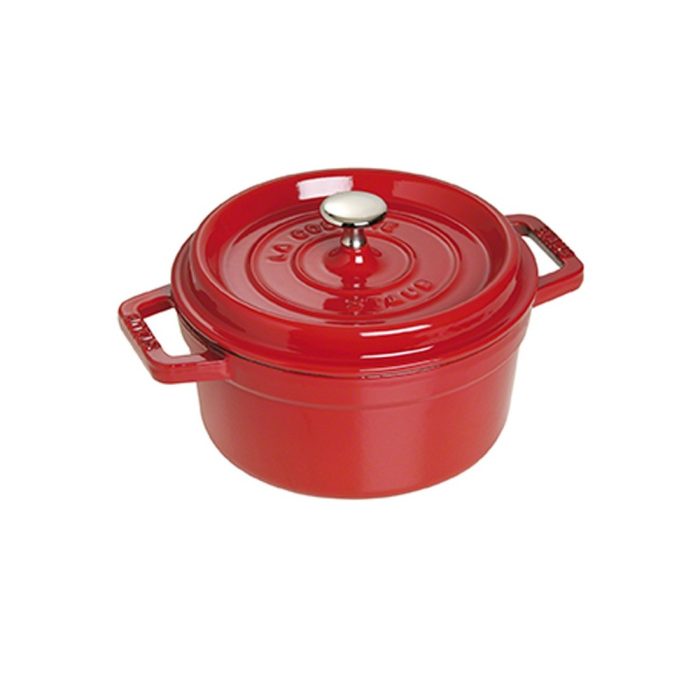 Staub Cocotte tonda in ghisa vetrificata - rosso