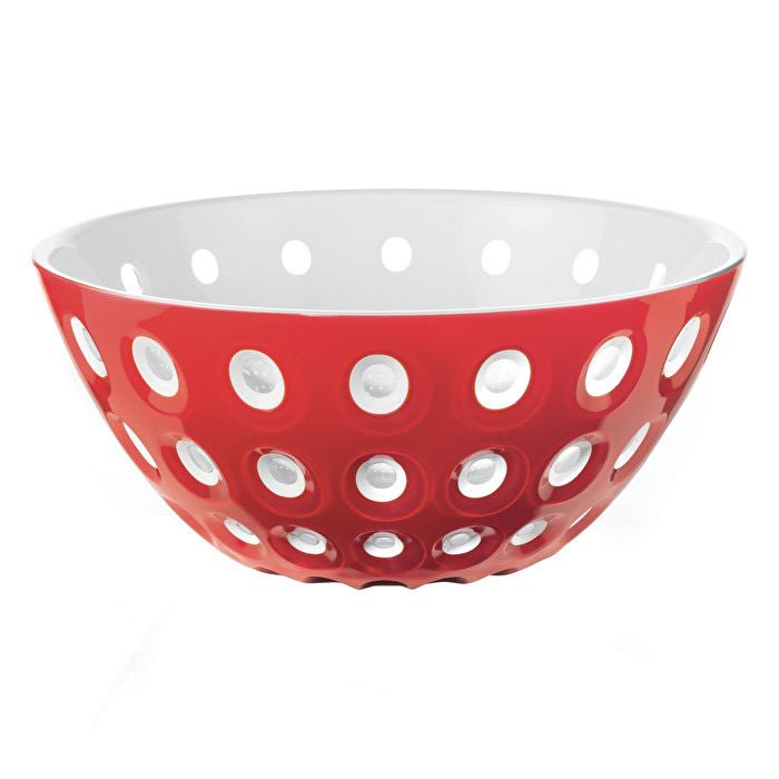 Guzzini LE MURRINE Ciotola 25cm rosso/bianco