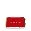 Smeg Tostapane 2x4 fette - rosso