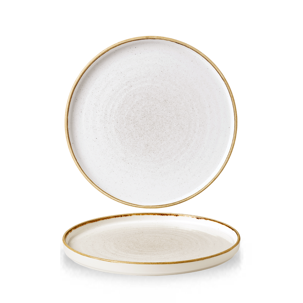 Churchill Stonecast Barley White Chefs' Walled Plate 21 cm