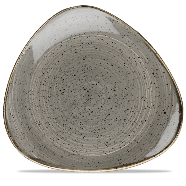 Churchill Stonecast Peppercorn Grey Triangle Plate 31,1 cm