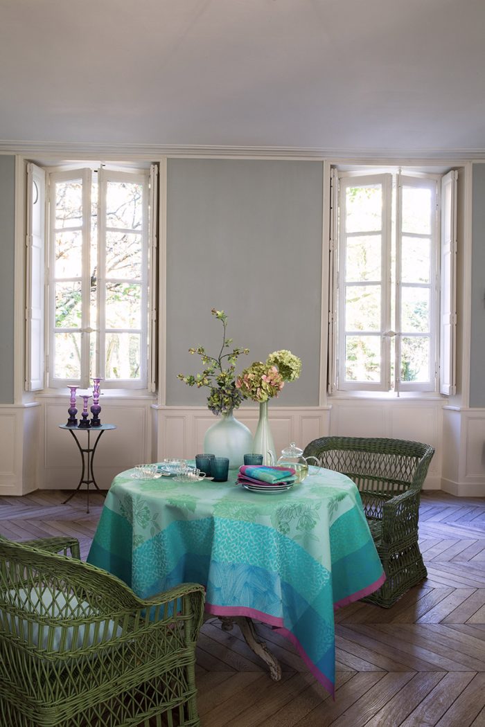 Le Jacquard Français Parfums de Bagatelle Tovaglia hortensia