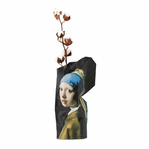 Tiny Miracles Paper vase cover Girl with a Pearl Earring