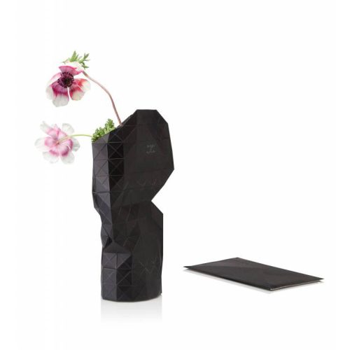 Tiny Miracles Paper vase cover Black
