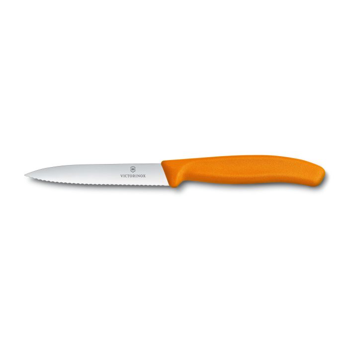 victorinox-speluccino-classic-10cm-ondulato-arancione Victorinox Spelucchino Swiss Classic 10 cm ondulato - Arancio