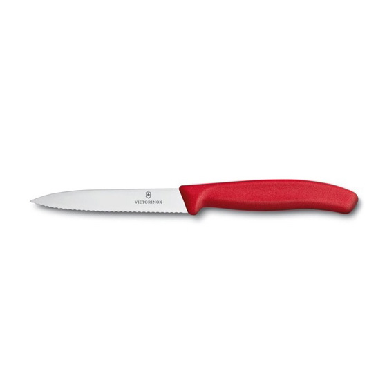 Victorinox Spelucchino Swiss Classic 10 cm ondulato - Rosso