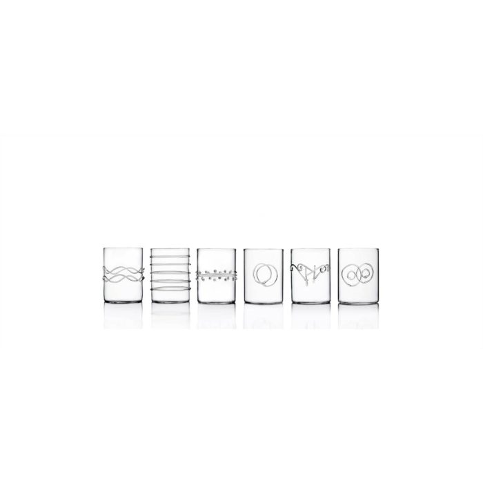 ichendorfmilano-deco-clear-set-6-bicchieri-liquore Ichendorf DECO Set 6 bicchieri shot assortiti 10cl