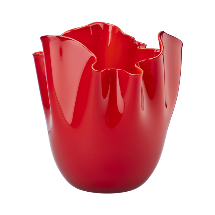 venini-fazzoletto-70002-rosso FAZZOLETTO Vaso 700.02 - rosso lattimo rosso lattimo