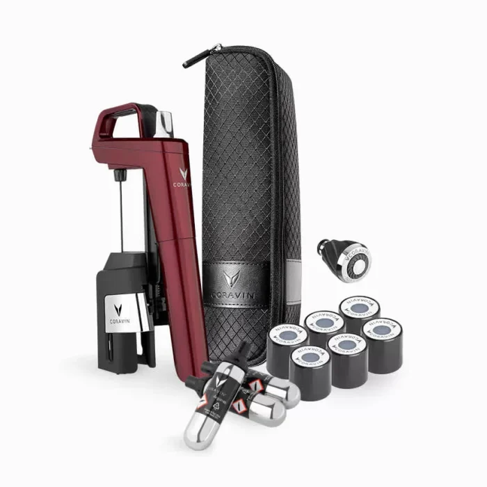 Coravin Timeless Six+ sistema mescita, set 13 pezzi - borgogna