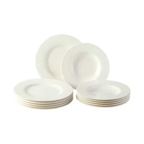 Villeroy & Boch Basic White set piatti 4 persone 12 pezzi