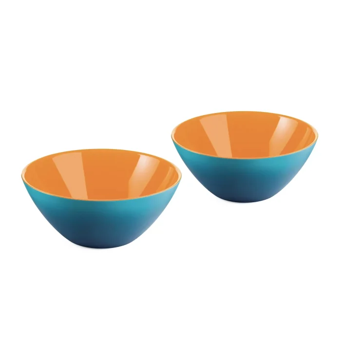 Guzzini My Fusion Set 2 ciotoline 12cm - Azzurro - Arancio