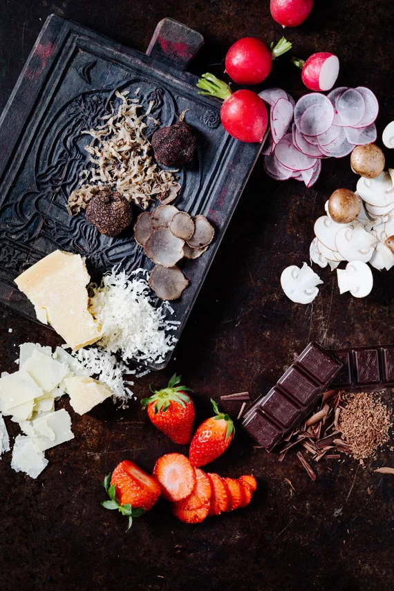 Microplane MASTER Accessorio per tartufo 2 in 1 - legno di noce legno di noce