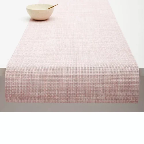 runner-blush Chilewich Runner 36x183cm Mini Basketweave - Blush