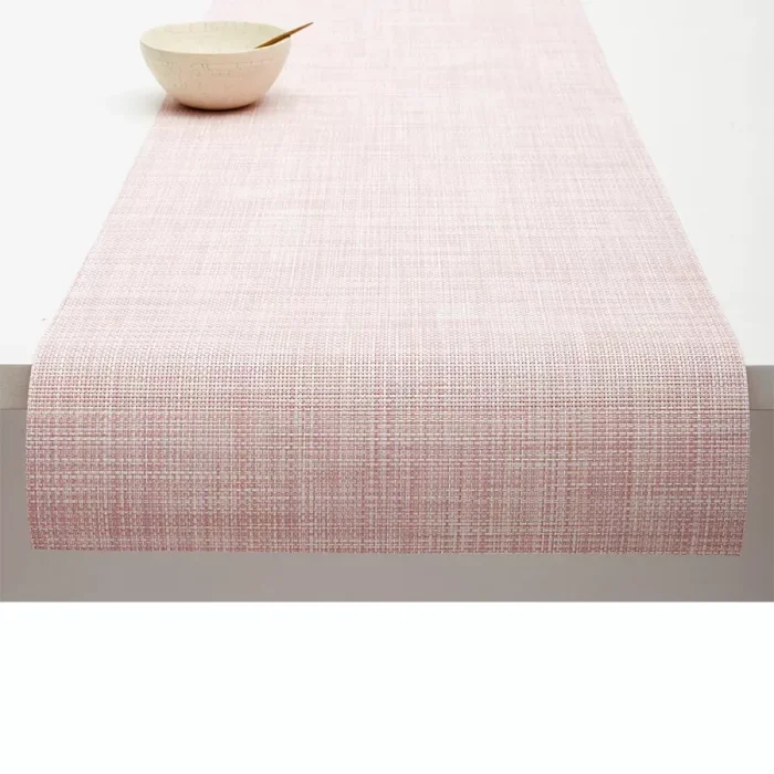 runner-blush Chilewich Runner 36x183cm Mini Basketweave - Blush