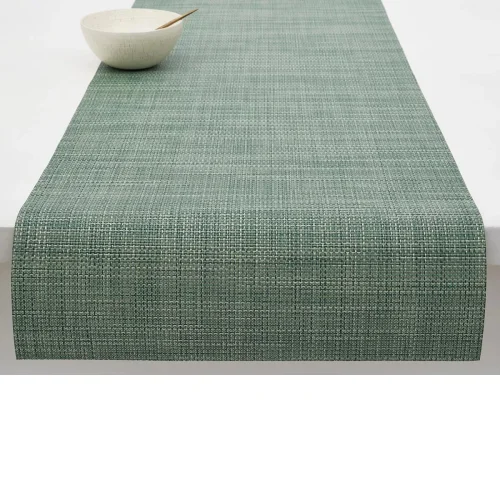 Chilewich Runner 36x183cm Mini Basketweave - Ivy