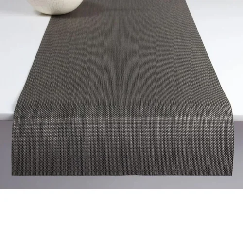 Chilewich Runner 36x183cm Mini Basketweave - Light grey