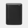 Brabantia BO TOUCH Bin, 2 x 30L - nero opaco