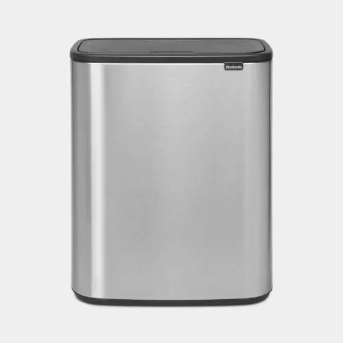 Brabantia BO TOUCH Bin, 2 x 30L - inox satinato fpp, anti-impronte