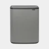 brabantia-bo-touch-bin-mineral-concrete-grey-1 Brabantia Bo Touch Bin Pattumiera 2x30 lt - Mineral Concrete Grey