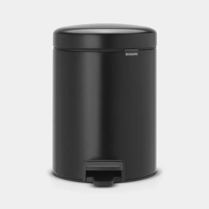 pedal-bin-new-icon-5l-matt-black-01-web Brabantia NewIcon Pedal Bin Pattumiera a pedale 5 lt - Nero opaco