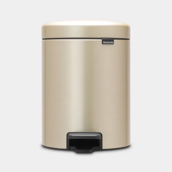 Brabantia NewIcon Pedal Bin Pattumiera a pedale 5 lt - Metallic Gold