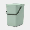 Brabantia Sort & Go Pattumiera 25 lt - Jade Green