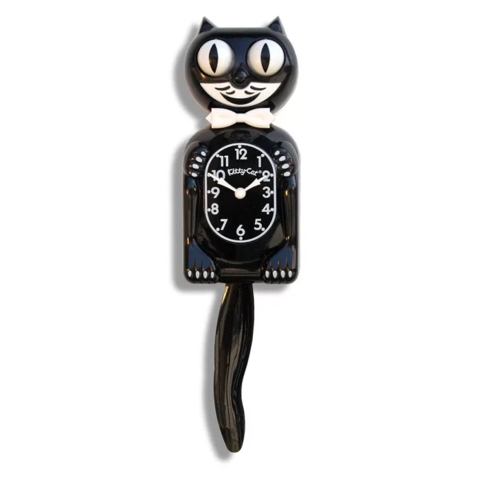 kit cat klock nero Kit-Cat Klock Classic Black orologio da parete