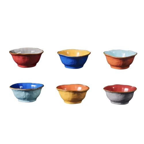 Novità Home MEDITERRANEO Set 6 coppette macedonia colori assortiti