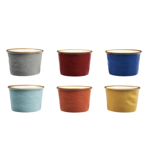 Novità Home MEDITERRANEO Set 6 coppette gelato colori assortiti