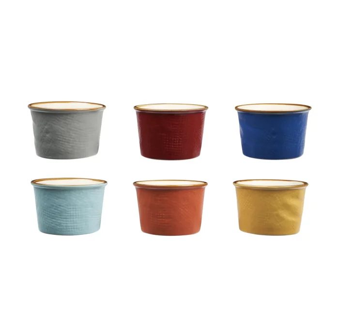 Novità Home MEDITERRANEO Set 6 coppette gelato colori assortiti