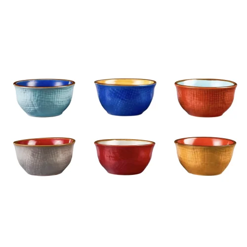 Novità Home MEDITERRANEO Set 6 ciotoline pinzimonio colori assortiti