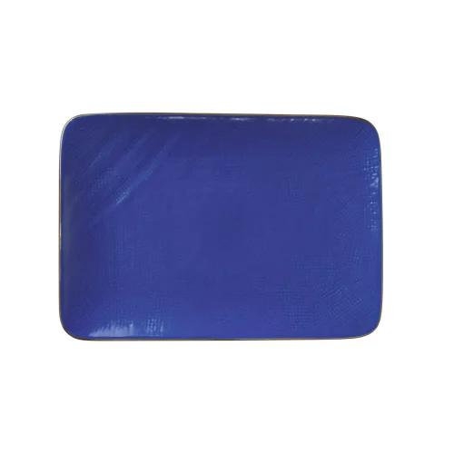 Novità Home MEDITERRANEO Piatto rettangolare 27x19,5x2cm blu