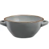 fango Novità Home MEDITERRANEO Ciotola zuppa con manici 20x15x7cm fango