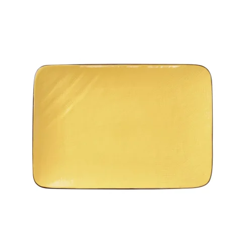 Novità Home MEDITERRANEO Piatto rettangolare 27x19,5x2cm giallo