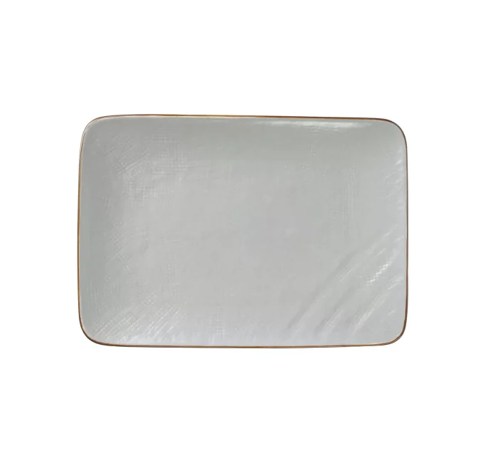 Novità Home MEDITERRANEO Piatto rettangolare 27x19,5x2cm fango