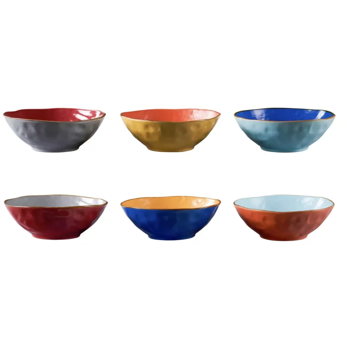 Novità Home MEDITERRANEO Insalatiera media 22,5x22,5x8cm colori assortiti