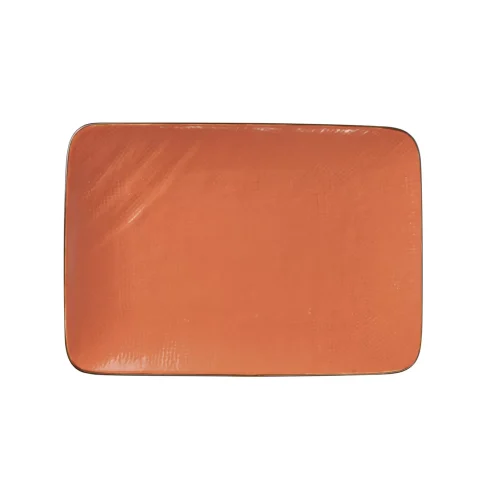 Novità Home MEDITERRANEO Piatto rettangolare 27x19,5x2cm arancio