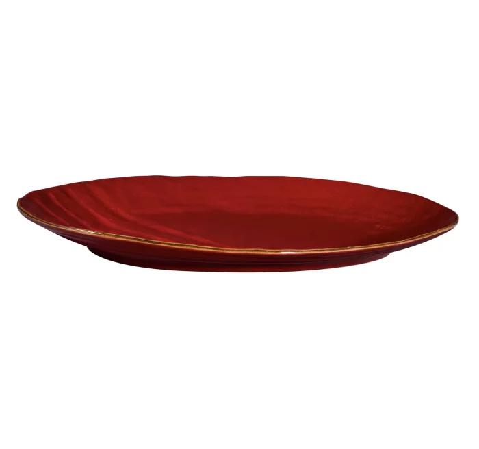 Novità Home MEDITERRANEO Vassoio ovale 40,5x28x4,5cm rosso