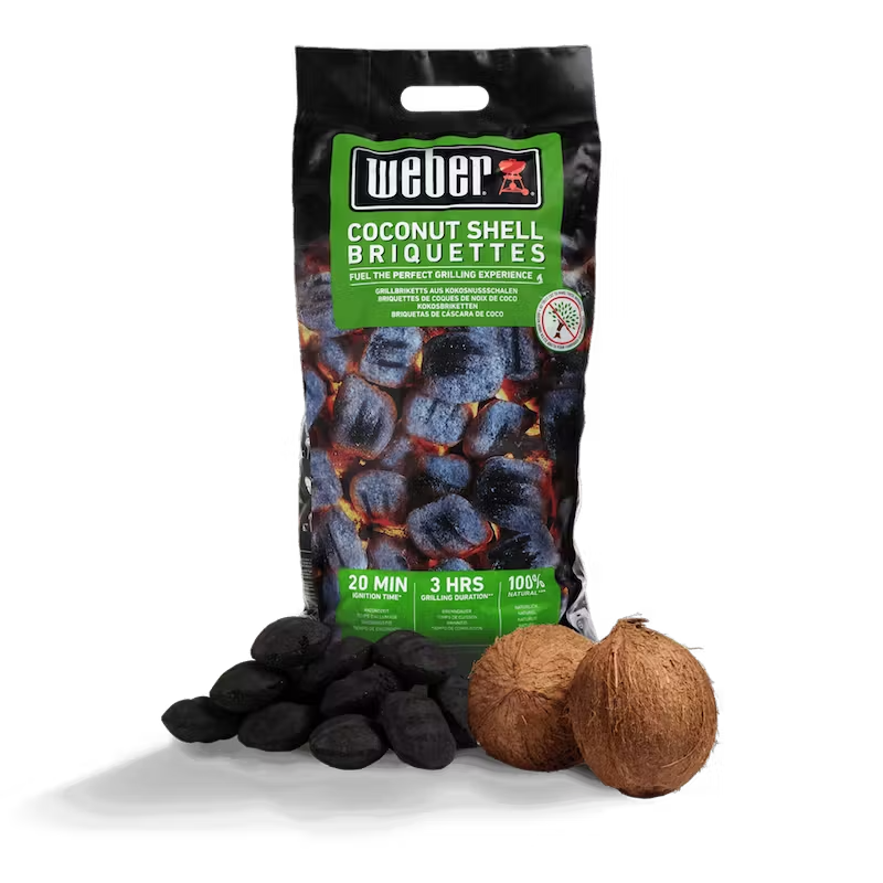 Weber Bricchetti di guscio di noce di cocco 8kg