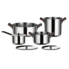 Alessi Edo, set pentole 4 pezzi + 3 coperchi