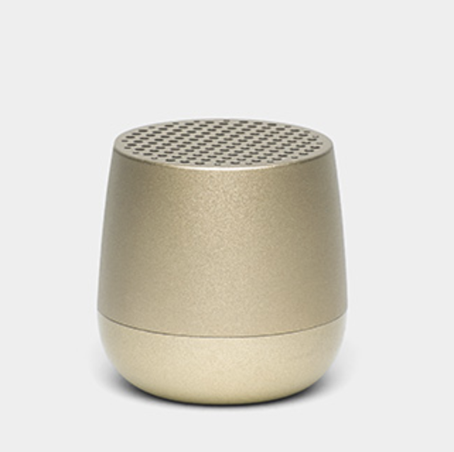 Lexon MINO Speaker 3W con carica ad induzione - soft gold alu