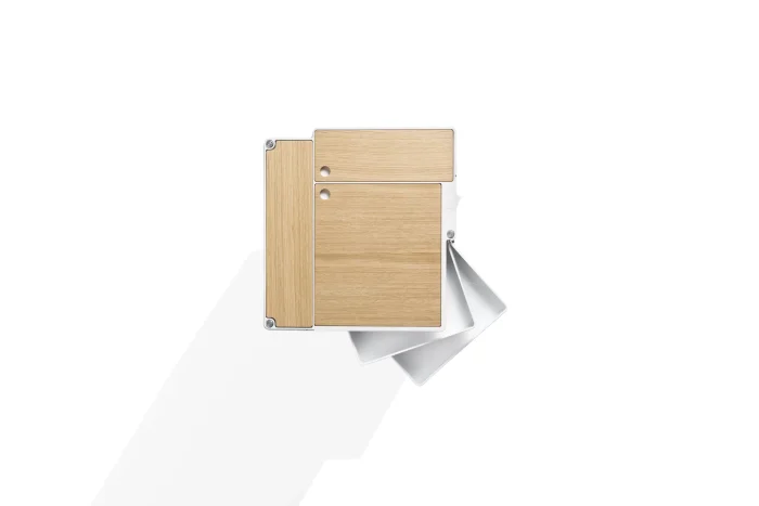 Joe Colombo's Boby shelves set Oak