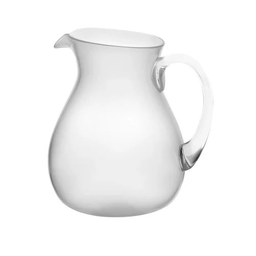 Memento SYNTH Pitcher caraffa con manico - trasparente bianco