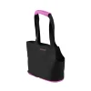 TP1801NF United Pets Lazy Dog trasportino pieghevole per cani nero e fuxia