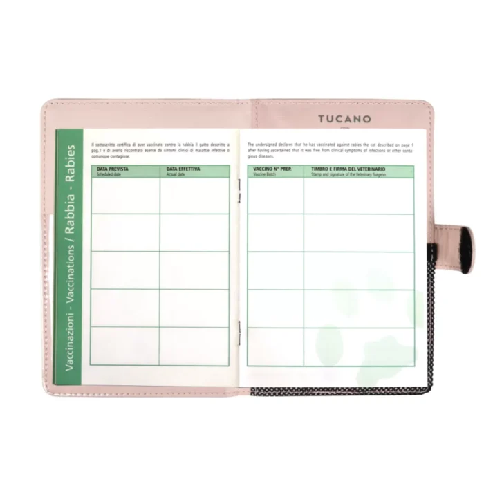 United Pets Passport Case ECO portadocumenti in PET rosa