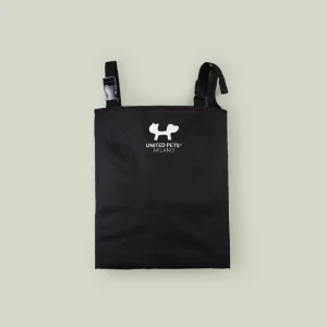 United Pets Lazy Dog trasportino pieghevole per cani nero e azzurro