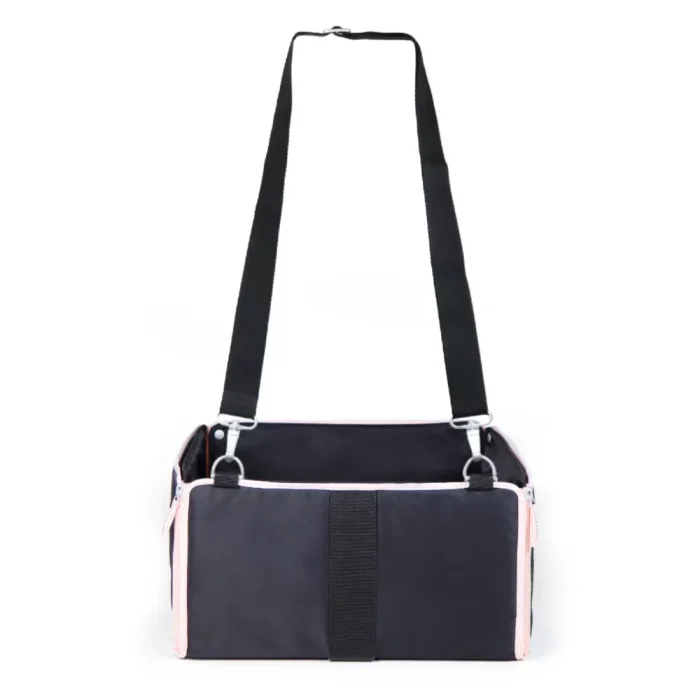 United Pets Urban Pet Car Box ECO Scatola portacani per auto in rPET nero/rosa