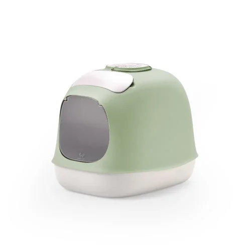 United Pets Minù vaschetta igienica coperta verde/bianca